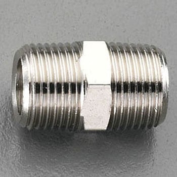 R 3/8"xR 3/8" ニップル(真鍮製) エスコ