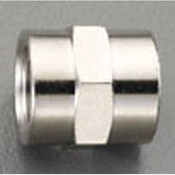 G 1/8"xG 1/8" 中間ソケット(真鍮製) エスコ