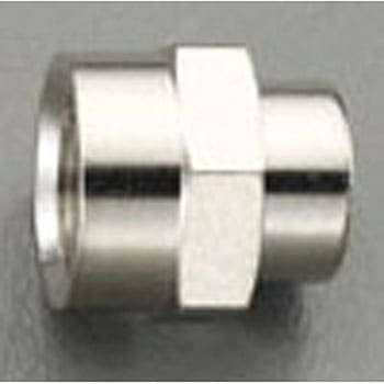 G 1/4"xG 3/8" 異径中間ソケット(真鍮製) エスコ