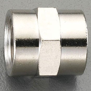 G 3/8"xG 3/8" 中間ソケット(真鍮製) エスコ