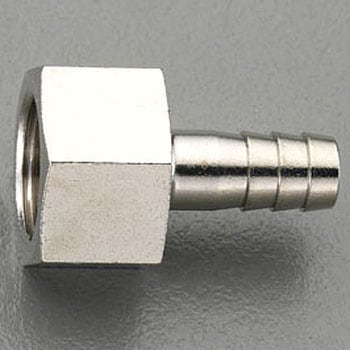 G 1/4"x 6mm 雌ねじステム(真鍮製) エスコ