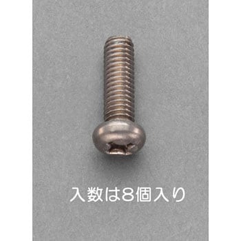 M3x15mm 鍋頭小ねじ(チタン/8本) - エスコ