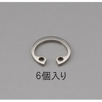 24mm 穴用スナップリング(ステンレス製/6個) エスコ