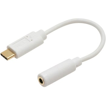 SAD-CE04/WH USB Type-C-イヤホン変換アダプタ DAC内蔵 1個 ミヨシ