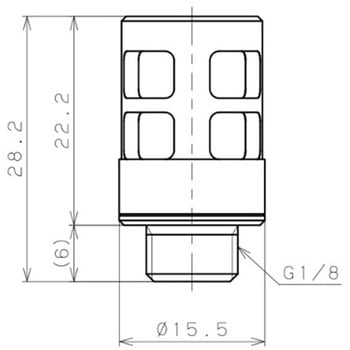 G1/8" サイレンサー エスコ