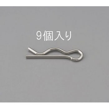 1.8x32.6mm/M10 スナップピン(ステンレス製/9本) - エスコ