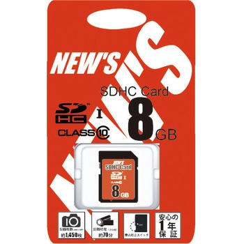 NEW'S Flash memory SDHCカード Class10 エムティーシー