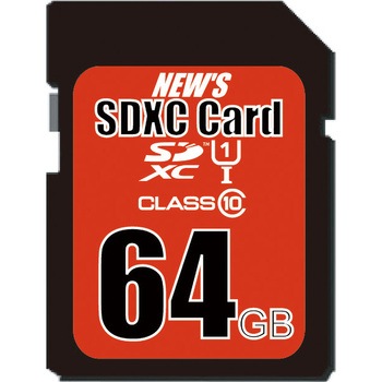 NEW'S Flash memory SDXCカード Class10 エムティーシー