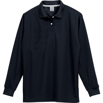 レディース長袖ポロシャツ(脇スリット) 25446L クロダルマ