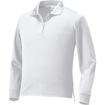 レディース長袖ポロシャツ(脇スリット) 25446L クロダルマ