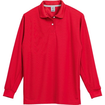 レディース長袖ポロシャツ(脇スリット) 25446L クロダルマ