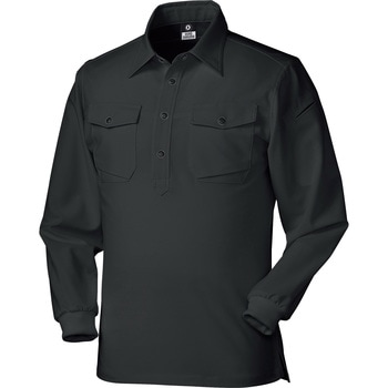 長袖ポロシャツ(脇スリット) 25450 クロダルマ