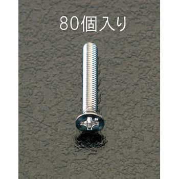 M3x12mm 皿頭小ねじ(ステンレス製/80本) エスコ