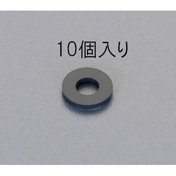24x12m3.0mm/M12 ゴム平パッキン(10枚) エスコ