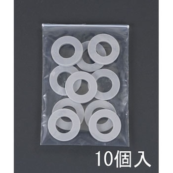 M10 ワッシャー(塩化ビニール製/10個) エスコ