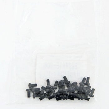 M3x 6mm ナベ頭小ねじ(ステンレス/黒色/30本) エスコ