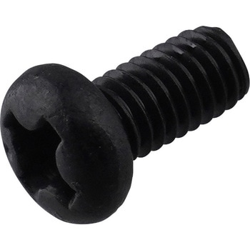 M3x 6mm ナベ頭小ねじ(ステンレス/黒色/30本) エスコ