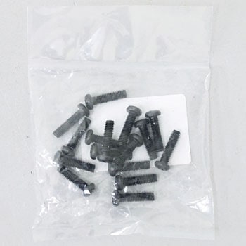 M4x15mm ナベ頭小ねじ(ステンレス/黒色/16本) エスコ