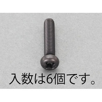 エスコ M3-M6 ナベ頭小ねじセット(ステンレス/黒色)(品番:EA949TE-1)-
