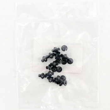 M3x 4mm 皿頭小ねじ(ステンレス/黒色/30本) エスコ