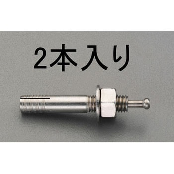 M10x100mm 雄ねじアンカー(ステンレス製/2本) エスコ