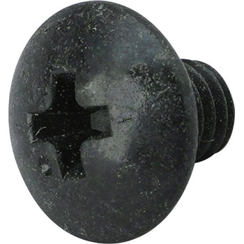 M3x 4mm トラス頭小ねじ(ステンレス/黒色/24本) エスコ