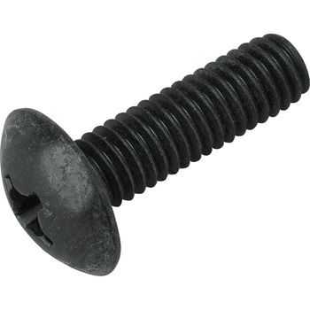 M6x20mm トラス頭小ねじ(ステンレス/黒色/8本) エスコ