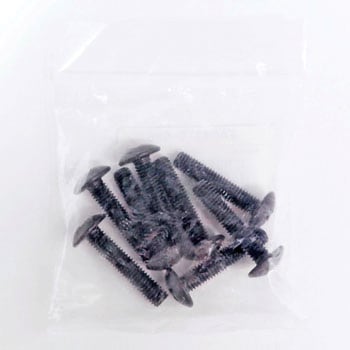 M6x30mm トラス頭小ねじ(ステンレス/黒色/8本) エスコ