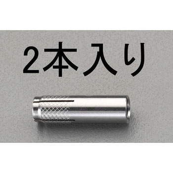 W3/8"x 30mm 雌ねじアンカー(ステンレス製/2本) エスコ