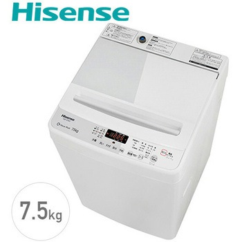 HW-G75C 全自動洗濯機 7.5kg 1台 Hisense(ハイセンス) 【通販モノタロウ】