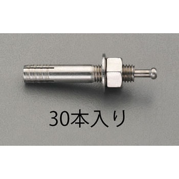 M12x100mm 雄ねじアンカー (ステンレス製/30本) エスコ