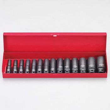 3/8"sq ディープインパクトソケットセット エスコ