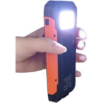 ポータブルモバイルソーラーバッテリー10000mAh(LED照明付き) エアージェイ
