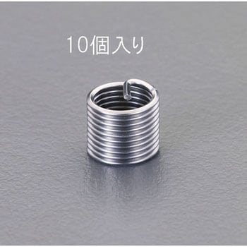 M10-1.25x10mm リコイルインサートネジ(細目/10コ) エスコ