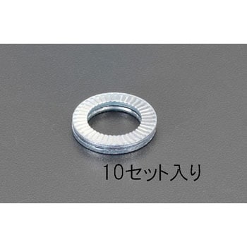 4.4x 7.6x1.8mm ゆるみ止ワッシャー(10個) エスコ
