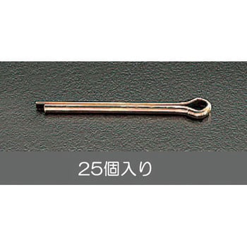 5.0x50mm 割ピン(クロメートメッキ/25個) エスコ