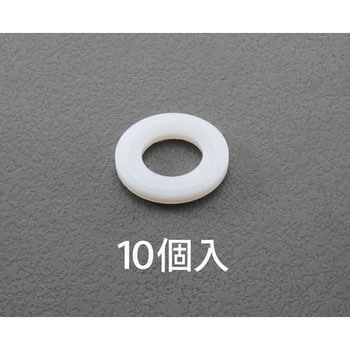 M16/17.0x28.0x2.5mm 平ワッシャー(ナイロン製/10枚) エスコ