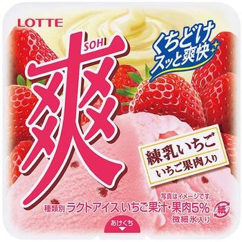 [冷凍] ロッテ 爽 練乳いちご 185ml ロッテ