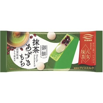 アイス] 丸永製菓 御餅抹茶あずきもち 90ml 1箱(90mL×24個) 丸永製菓 