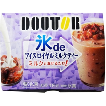 [冷凍]アイスライン ドトール氷deアイスロイヤルミルクティ 60g×4食 アイスライン