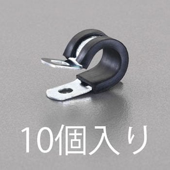 7.9- 9.5mm パイプクランプ(ゴムライナー付/10個) エスコ
