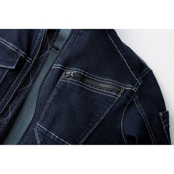 D.GROW ストレッチデニムワークジャンパー DG404 クロダルマ