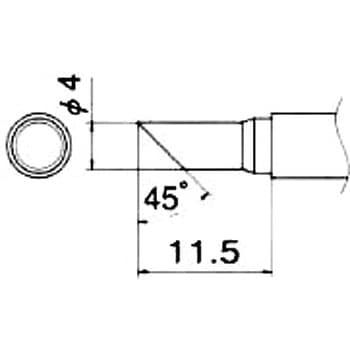 4.0mm  交換用こて先 - エスコ