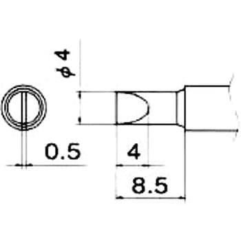 4.0mm  交換用こて先 エスコ