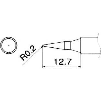 R0.2mm  交換用こて先 エスコ