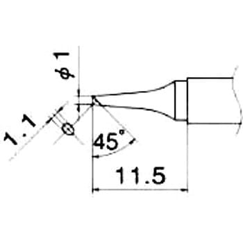 1.0mm  交換用こて先 エスコ