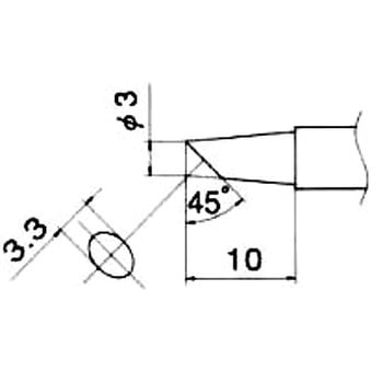 3.0mm  交換用こて先 エスコ