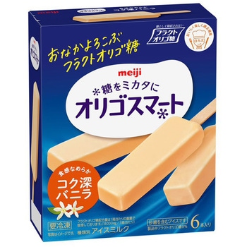 アイス]明治 オリゴスマート コク深バニラ 240ml 1箱(240mL×8個) 明治