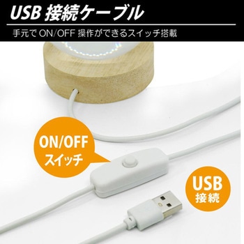 3Dクリスタルボールライト ムーン 電球色 JTT