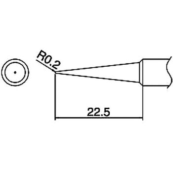 R0.2mm こて先 (EA304HD-50B・-50C用) エスコ